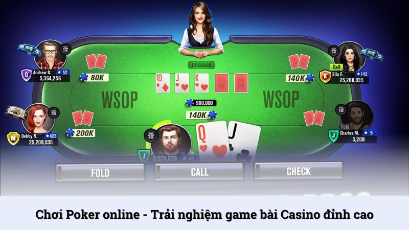 Chơi Poker online - Trải nghiệm game bài Casino đỉnh cao