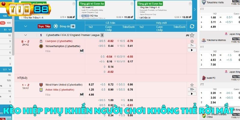 Kèo hiệp phụ khiến người chơi không thể rời mắt