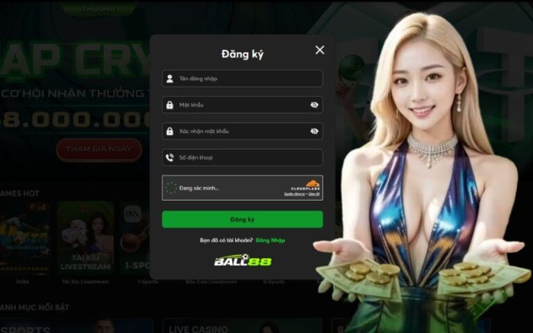 Biểu mẫu đăng ký Ball88 bắt buộc người chơi điền đầy đủ